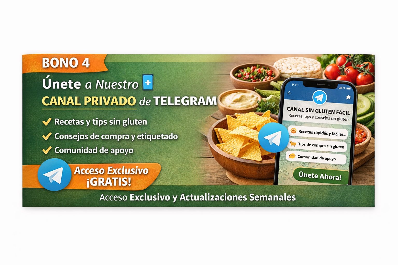 Canal Privado Telegram Sin Gluten Facil