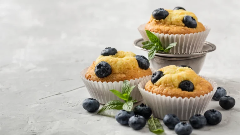 muffins de arándanos sin gluten