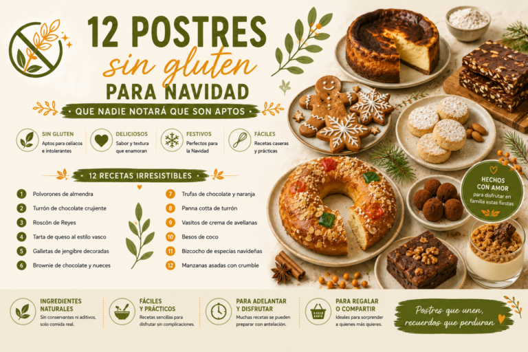 12 postres sin gluten para Navidad que nadie notará que son aptos