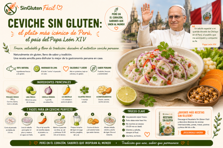 Ceviche sin gluten: el plato más icónico de Perú, el país del Papa León XIV
