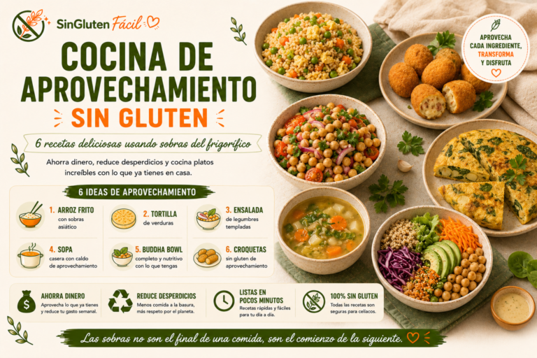 Cocina de aprovechamiento sin gluten