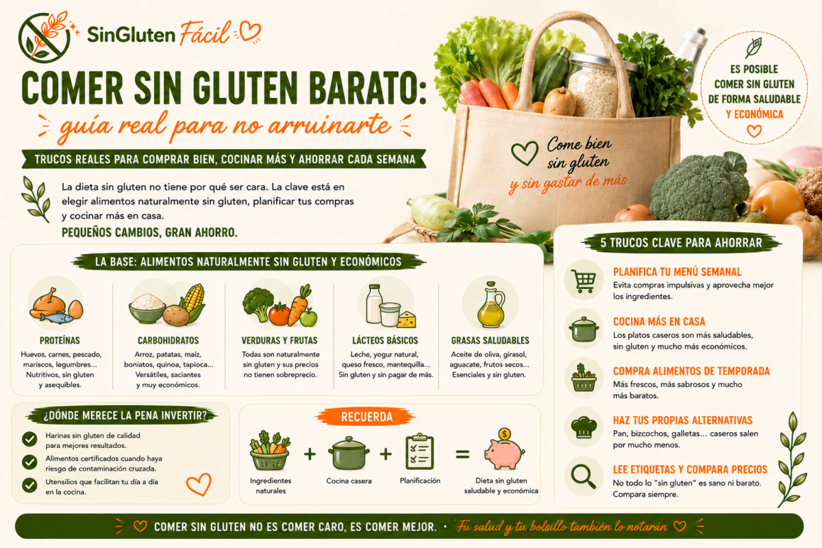 Comer sin gluten barato