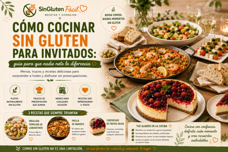 Cómo cocinar sin gluten para invitados
