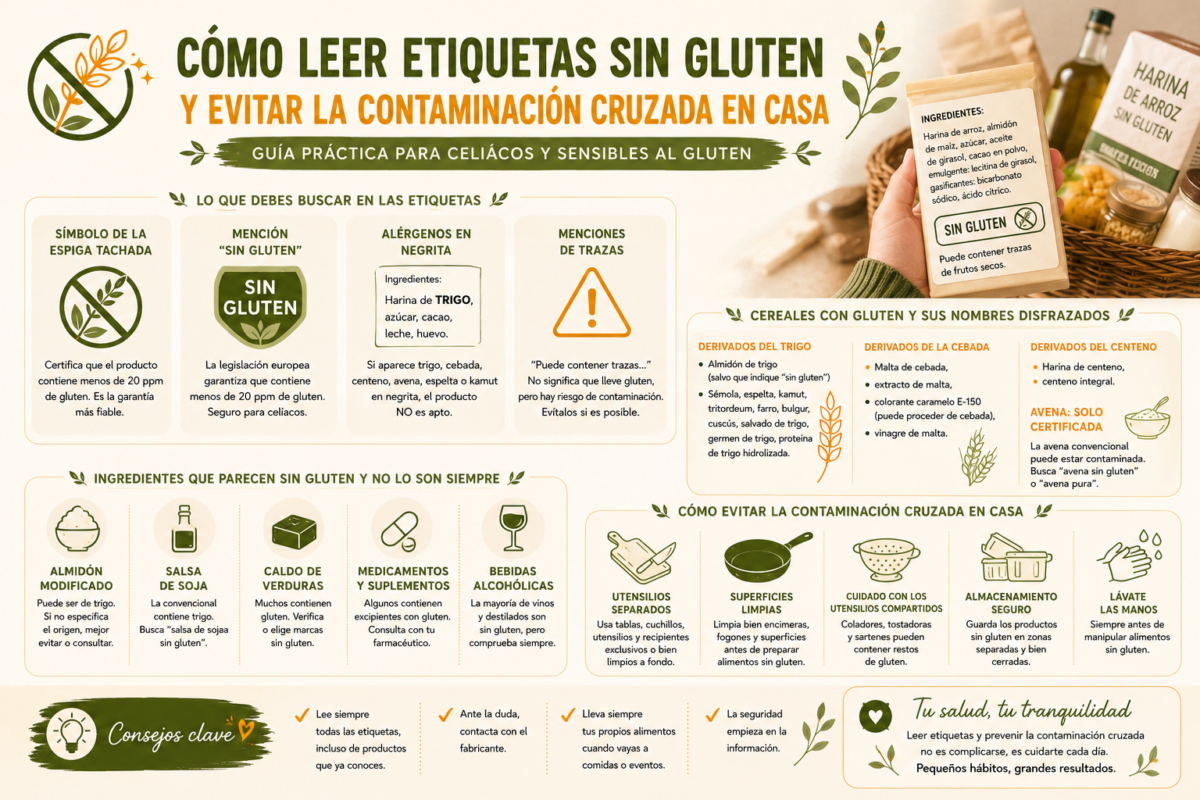 Cómo leer etiquetas sin gluten