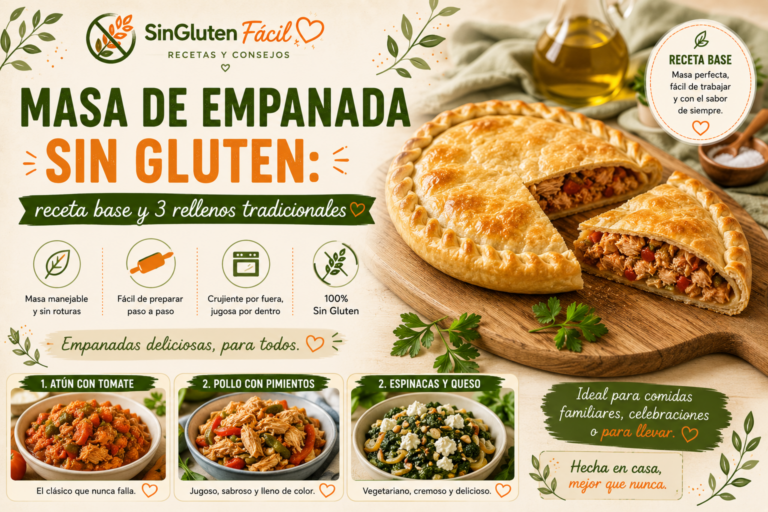 Masa de empanada sin gluten