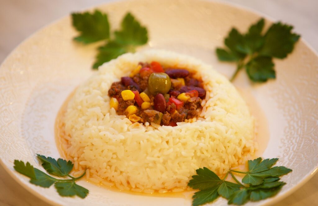 México — Arroz rojo con frijoles