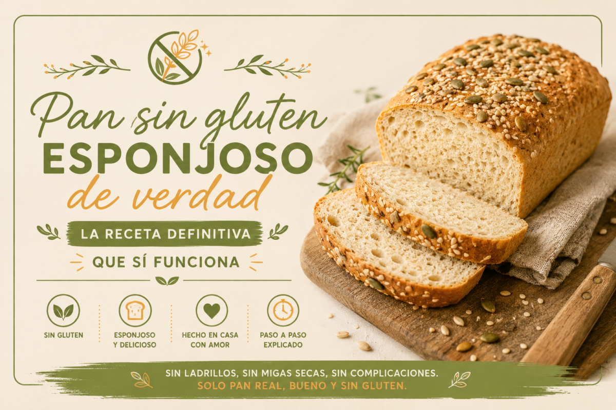 Pan sin gluten esponjoso de verdad: la receta definitiva que sí funciona