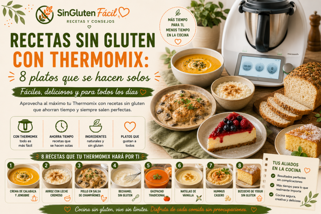 Recetas sin gluten con Thermomix: 8 platos que se hacen solos
