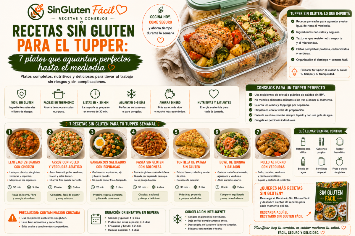 Recetas sin gluten para el tupper