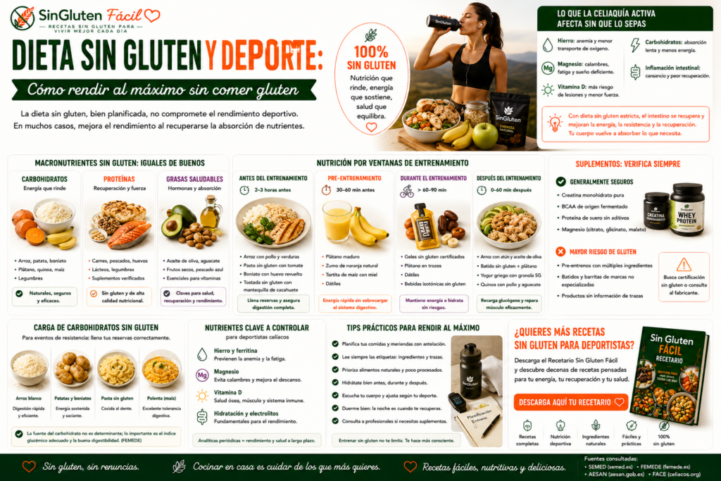 Dieta sin gluten y deporte cómo rendir al máximo sin comer gluten