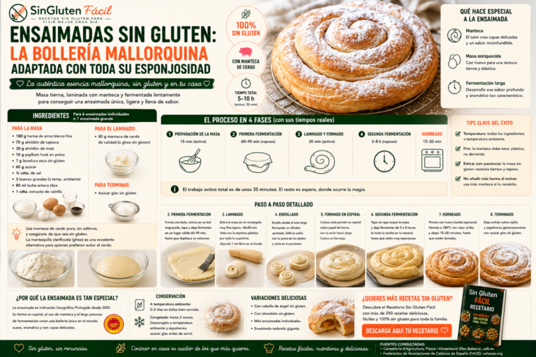 Ensaimadas sin gluten la bollería mallorquina adaptada con toda su esponjosidad