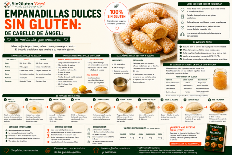 Empanadillas dulces sin gluten de cabello de ángel la merienda que enamora